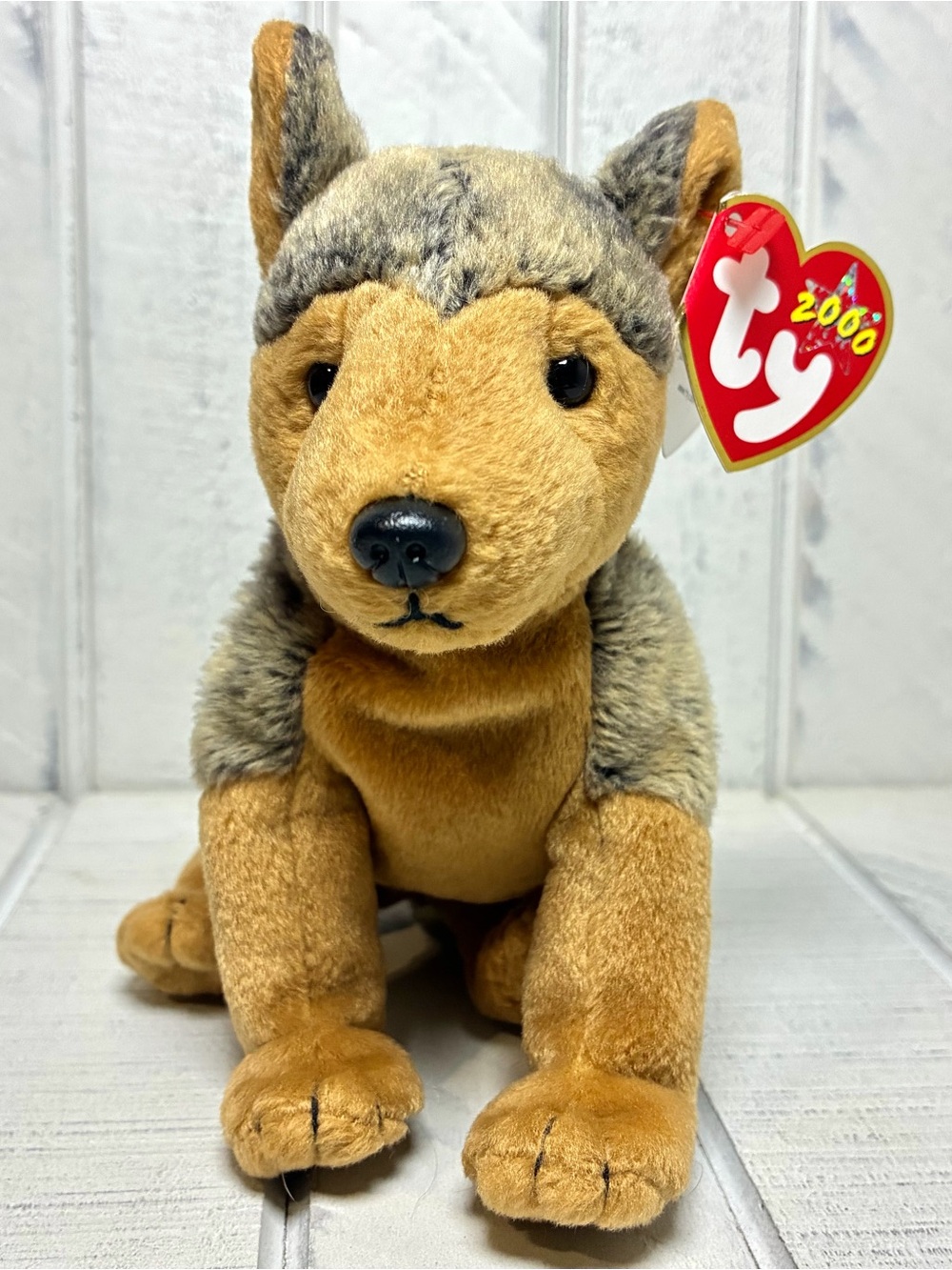 Ty Beanie Babies 2000 Sarge The German Shepard Dog Vintage Collectible Plush Toy